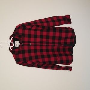 Orvis fleece lined flannel 'shacket' shirt jacket Buffalo Check L